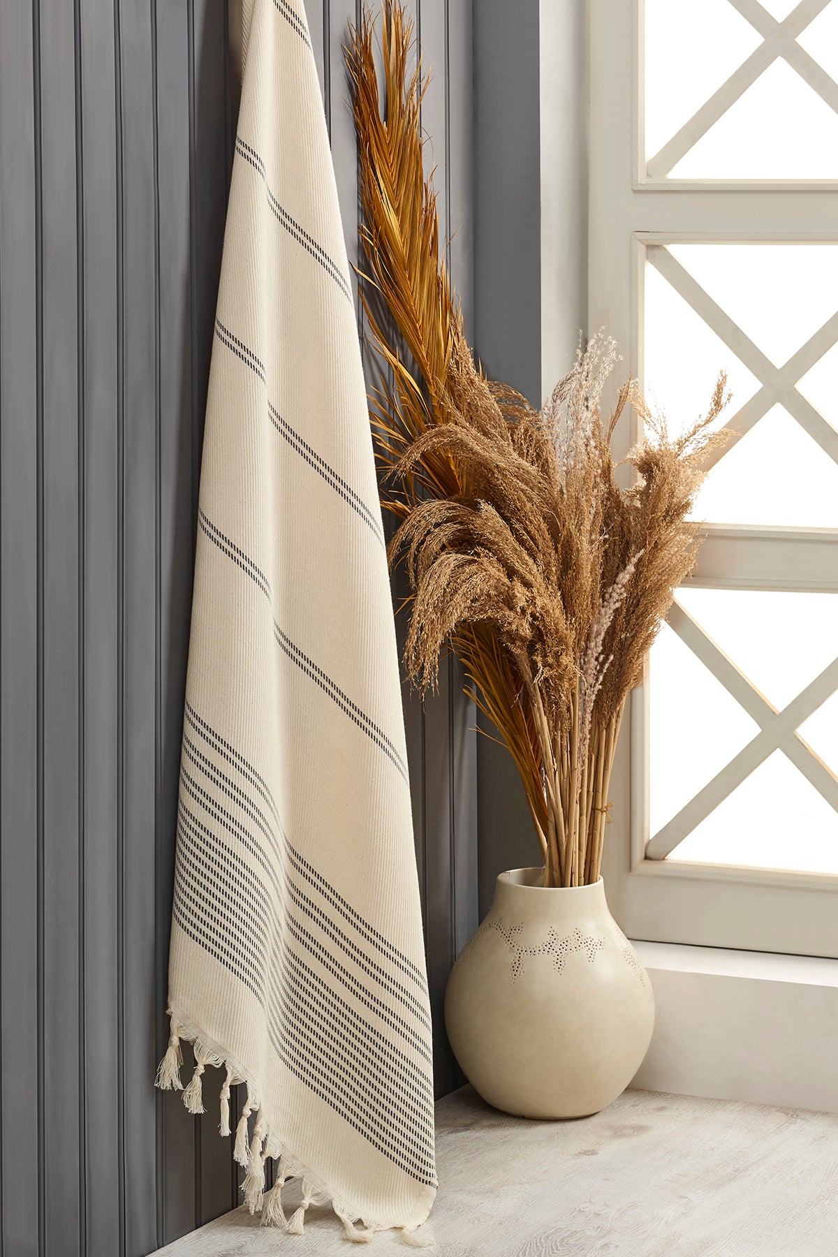 Premium Strandtuch Oeko-TEX® - 100% Baumwolle leicht, dünn & saugfähig