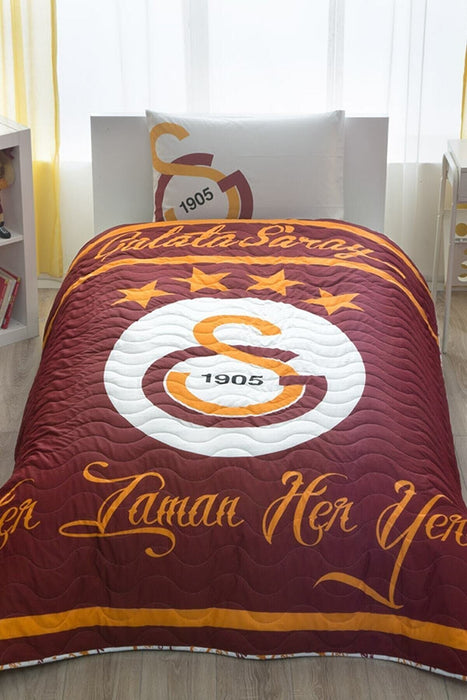 Taç Lizensiert Galatasaray Bettdeckenset für Einzelbett mit GS Logo 160x230cm