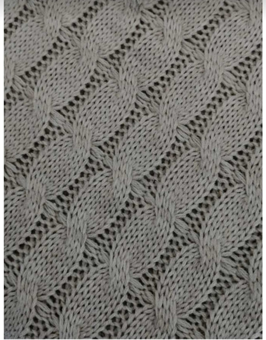 Luxurahome Collection: Strick Bett- / Tagesdecke aus 100% Baumwolle