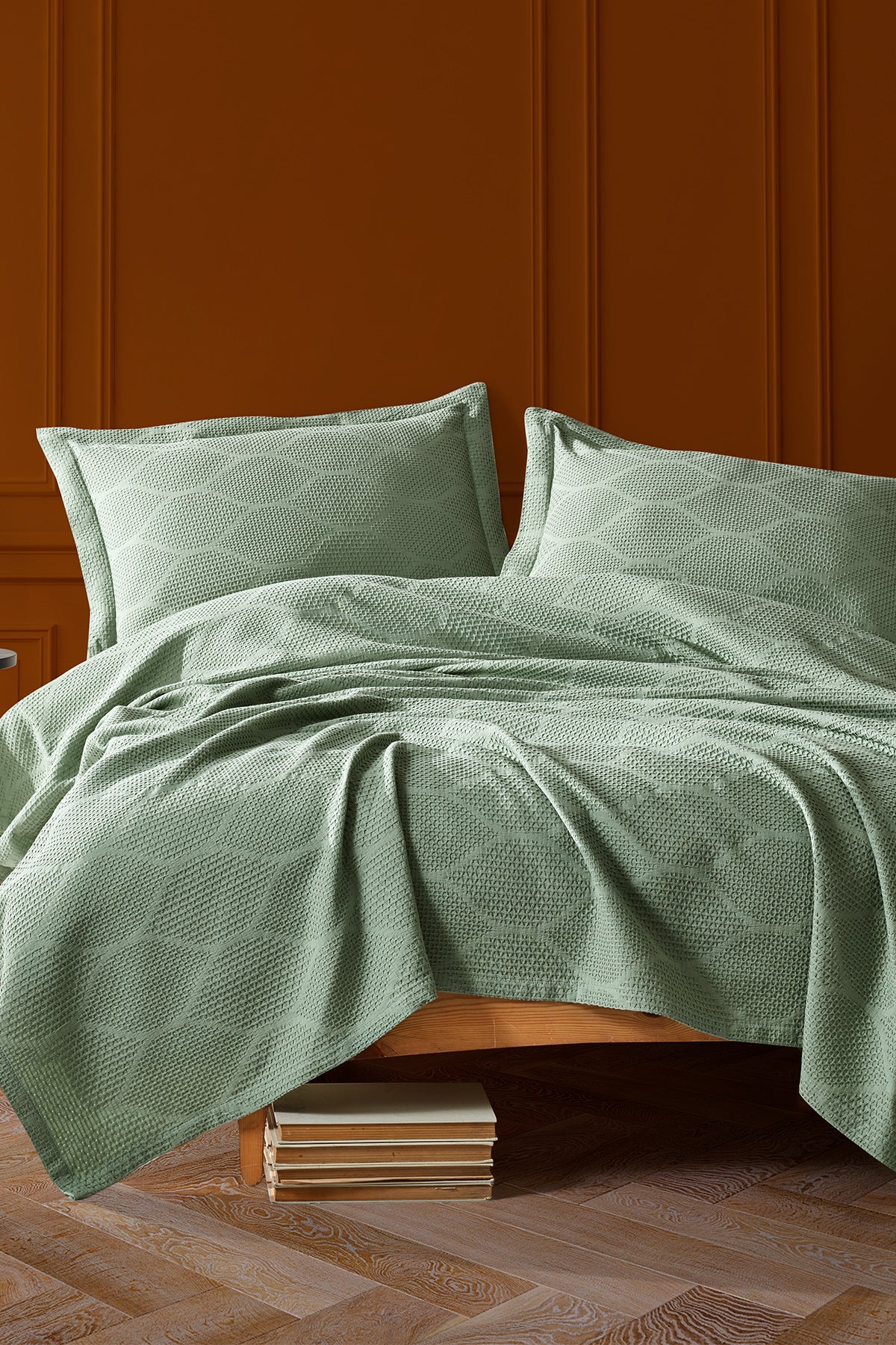 Şaheser Vera Jaquard-Tagesdecken Set 3-teilig aus 100% Baumwolle Oeko-Tex®