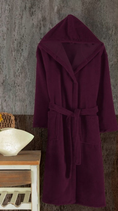 %100 pamuklu Şaheser unisex bornoz, şal yakalı sabahlık
