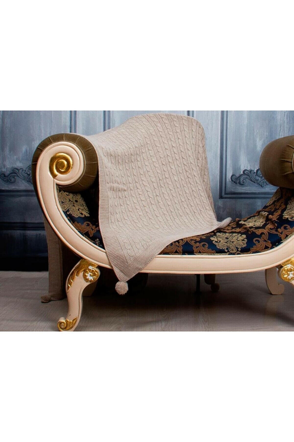 Luxurahome Koleksiyonu: Örme TV Battaniyesi - 130x170cm