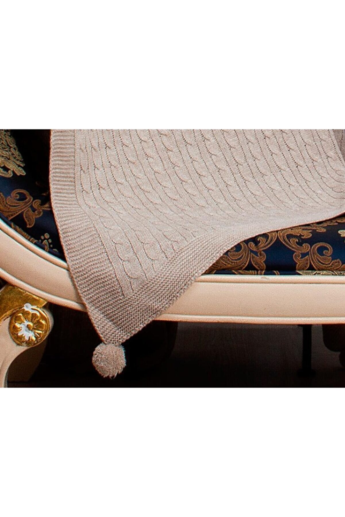 Luxurahome Koleksiyonu: Örme TV Battaniyesi - 130x170cm
