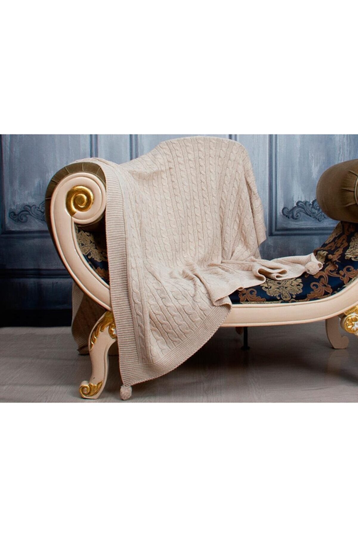 Luxurahome Koleksiyonu: Örme TV Battaniyesi - 130x170cm