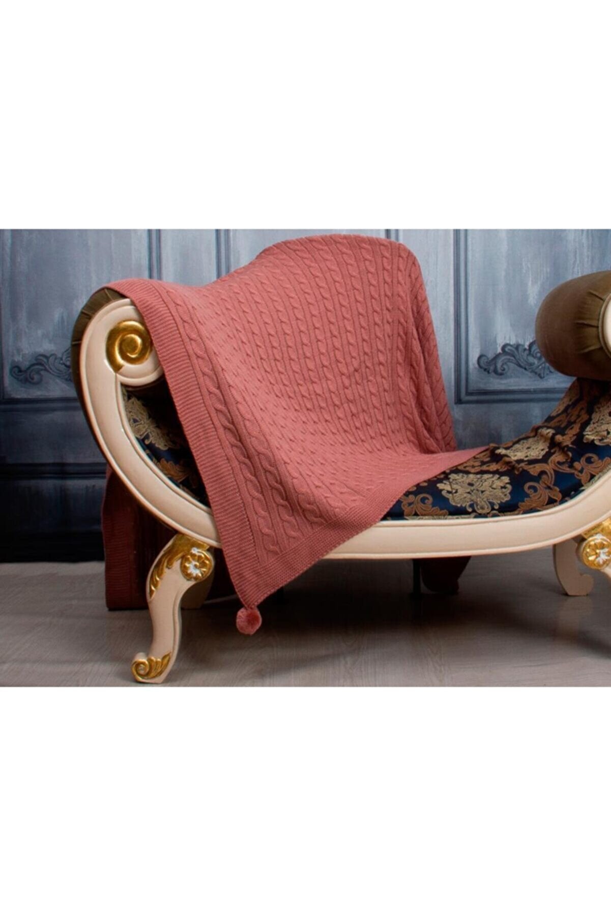 Luxurahome Koleksiyonu: Örme TV Battaniyesi - 130x170cm