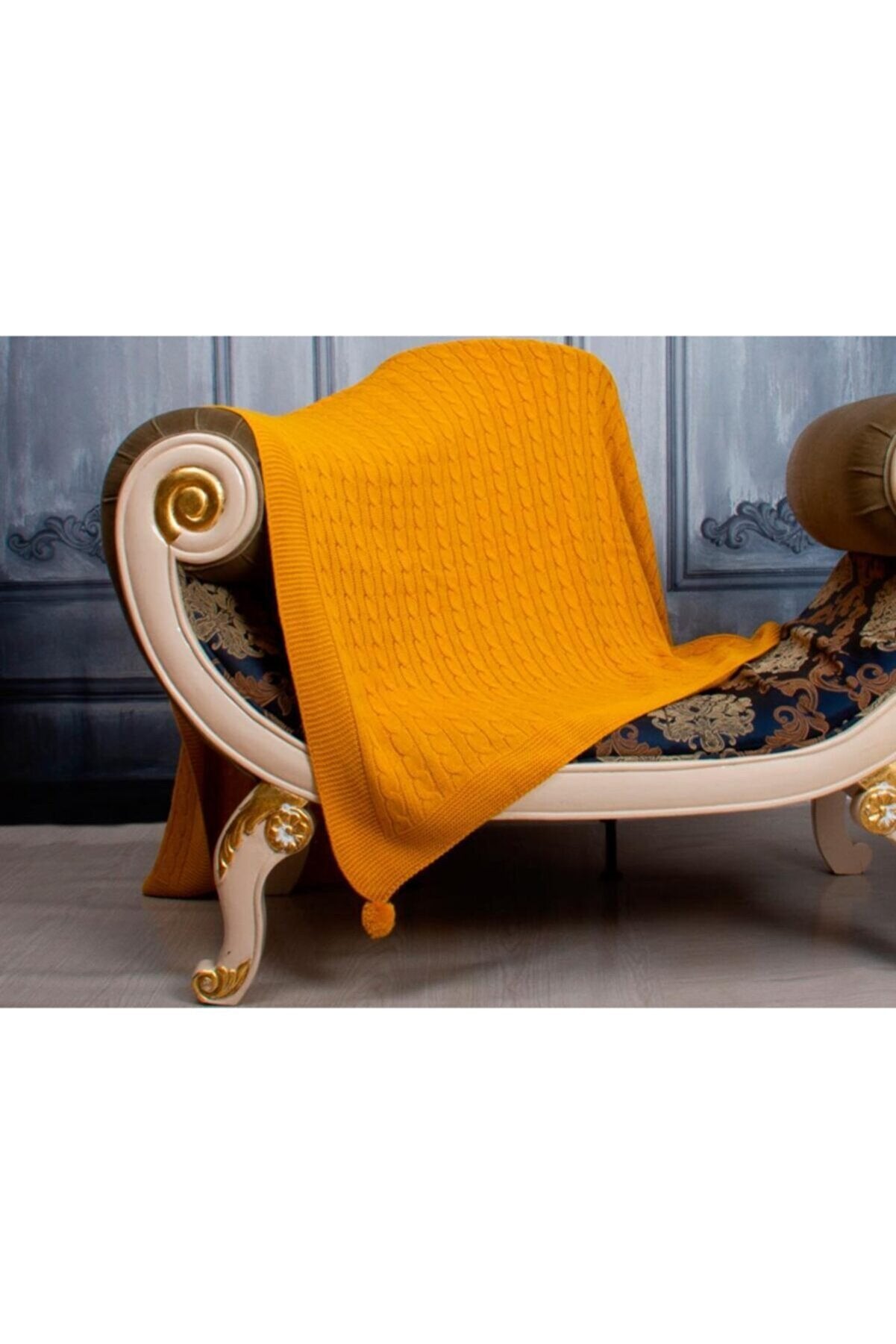 Luxurahome Koleksiyonu: Örme TV Battaniyesi - 130x170cm