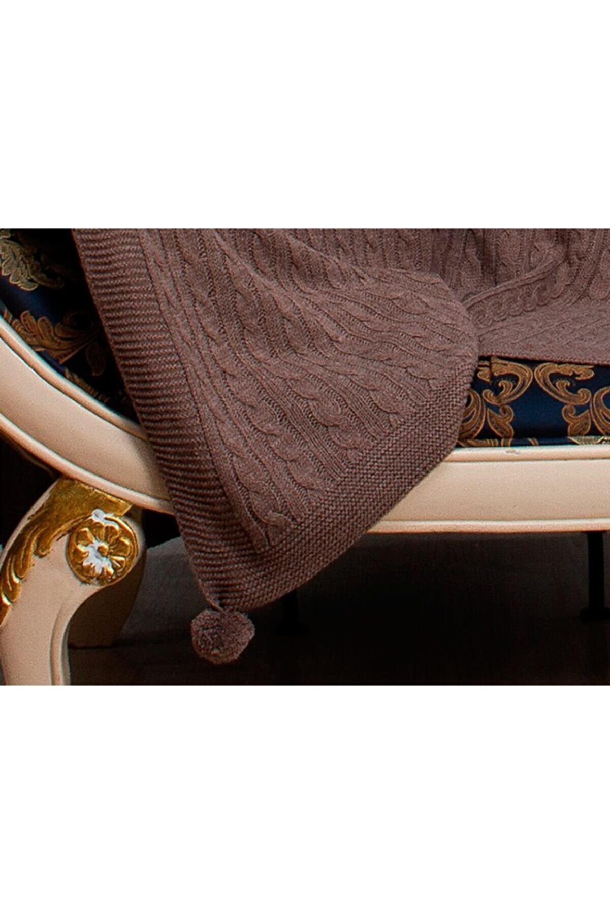Luxurahome Koleksiyonu: Örme TV Battaniyesi - 130x170cm