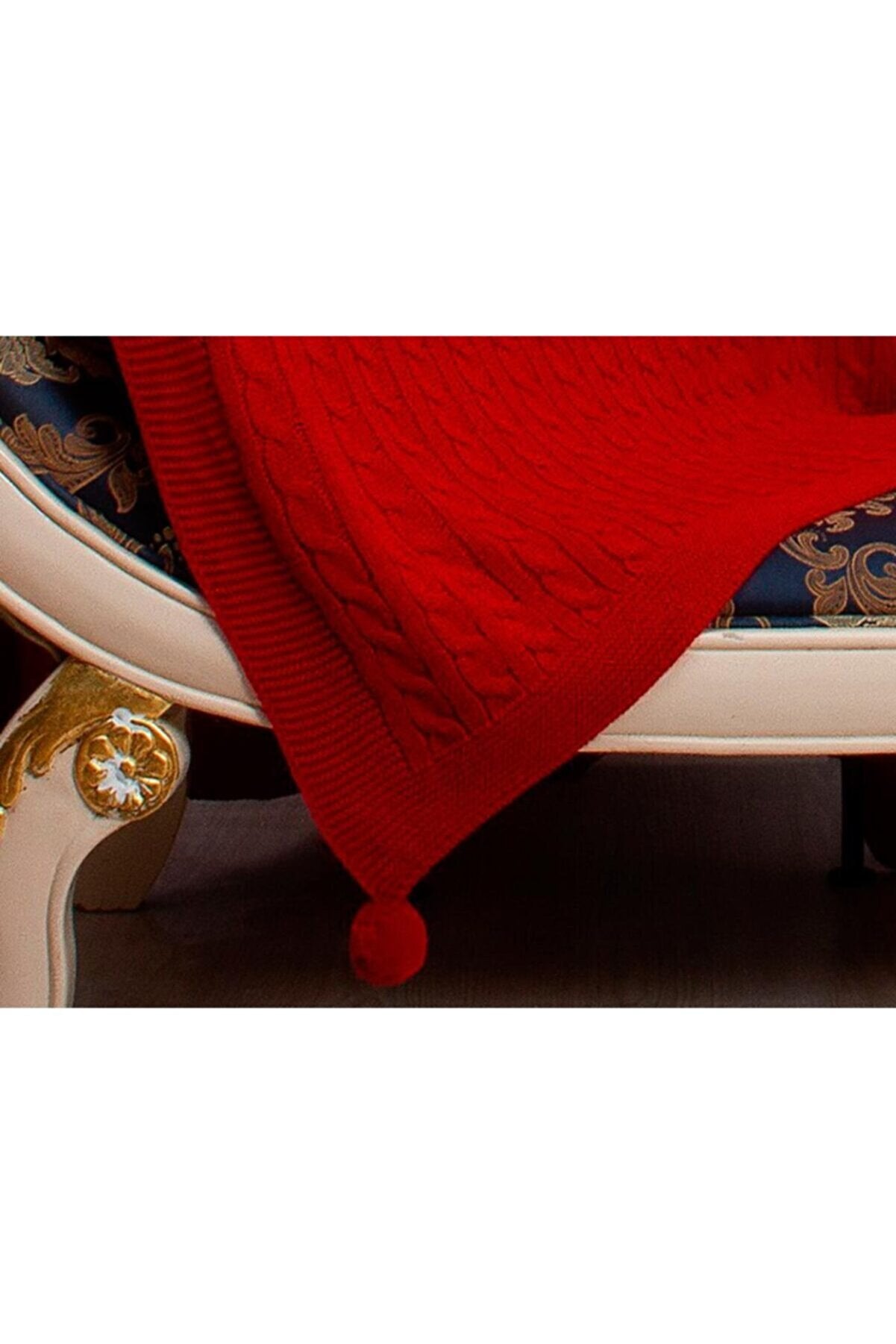 Luxurahome Koleksiyonu: Örme TV Battaniyesi - 130x170cm