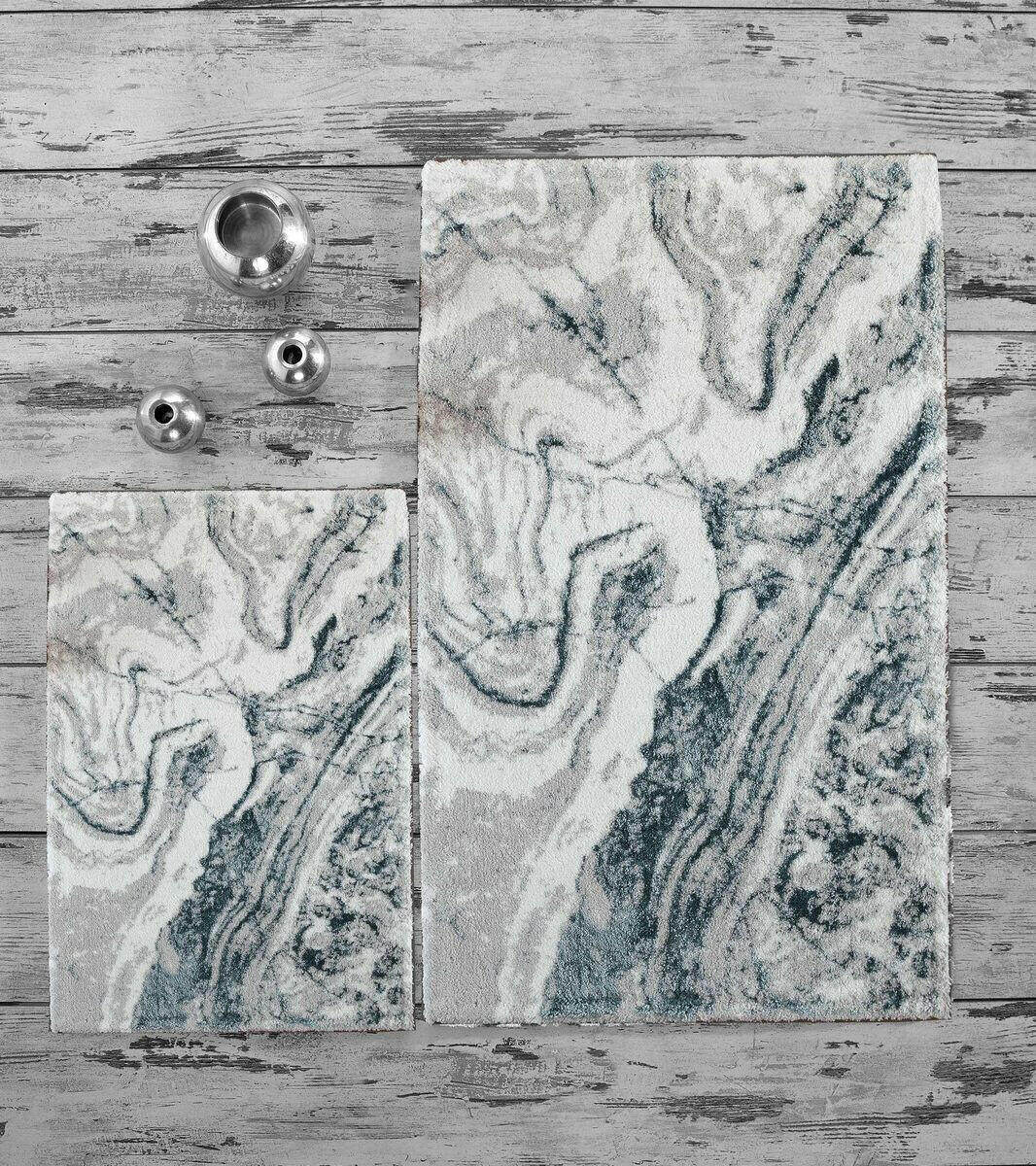 Aqua Mermer Banyo Paspası 2'li Set