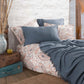 Iyi Geceler Istanbul: Boho Chic Pique-Set %100 Baumwolle in 220x240cm in Cobaldblau