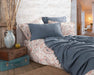 Iyi Geceler Istanbul: Boho Chic Pique-Set %100 Baumwolle in 220x240cm in Cobaldblau