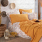 Iyi Geceler Istanbul: Boho Chic Pique-Set %100 Baumwolle in 220x240cm in Senfgelb