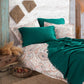 Iyi Geceler Istanbul: Boho Chic Pique-Set %100 Baumwolle in 220x240cm in Smaragdgrün