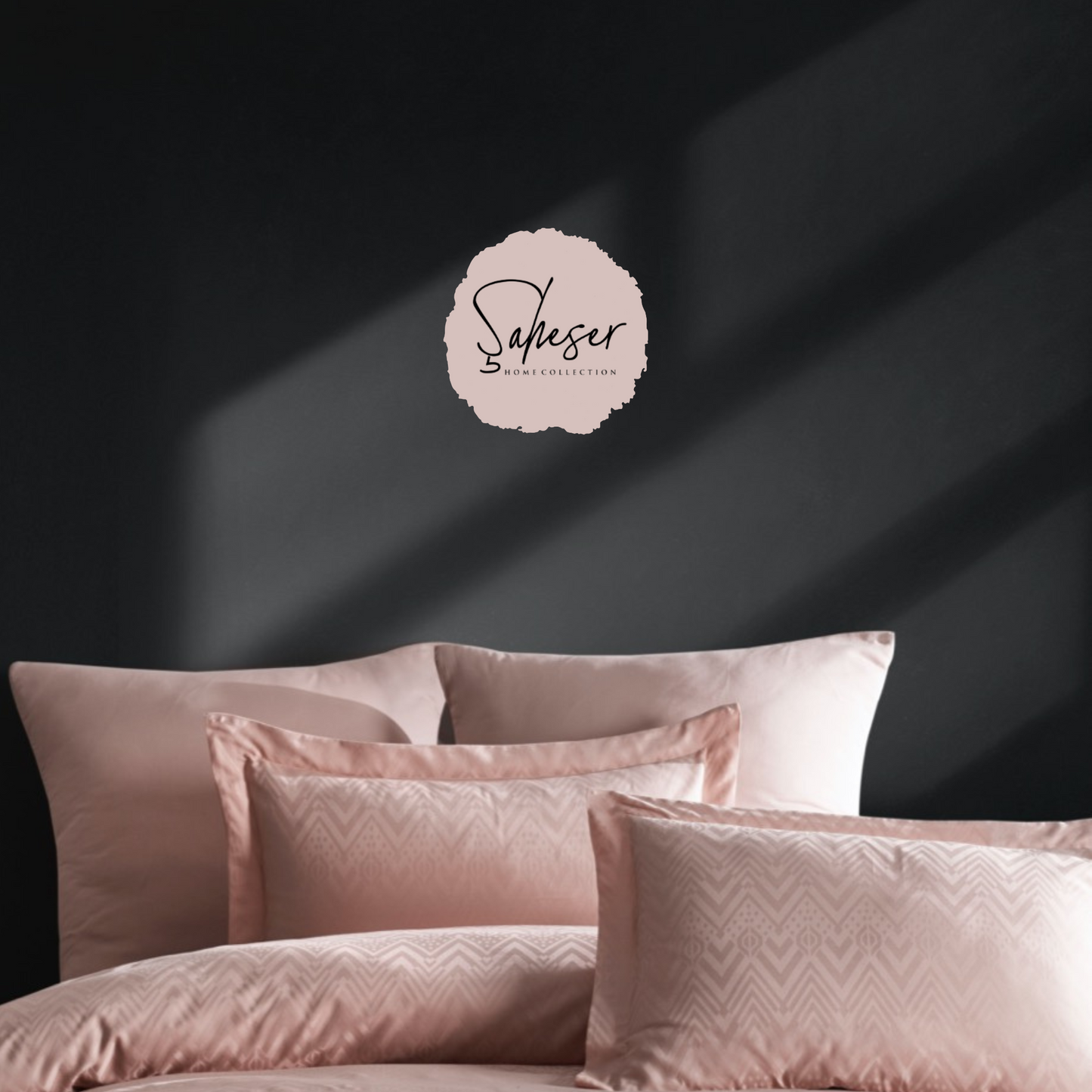 Şaheser Golden 6-teiliges Bettwäsche-Set für Doppelbetten aus 100% Baumwoll-Satin