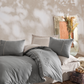 Şaheser Mina 6-Tlg Besticktes Bettwäsche-Set aus 100% Baumwoll-Satin