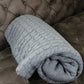 Luxurahome Collection: Strick Bett- / Tagesdecke aus 100% Baumwolle