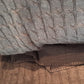 Luxurahome Collection: Strick Bett- / Tagesdecke aus 100% Baumwolle