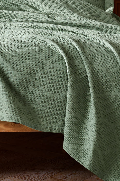 Şaheser Vera Jaquard-Tagesdecken Set 3-teilig aus 100% Baumwolle Oeko-Tex®