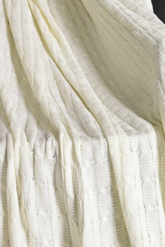Luxurahome Collection: Strickdecke mit Muster in XXL-Größe 260x270