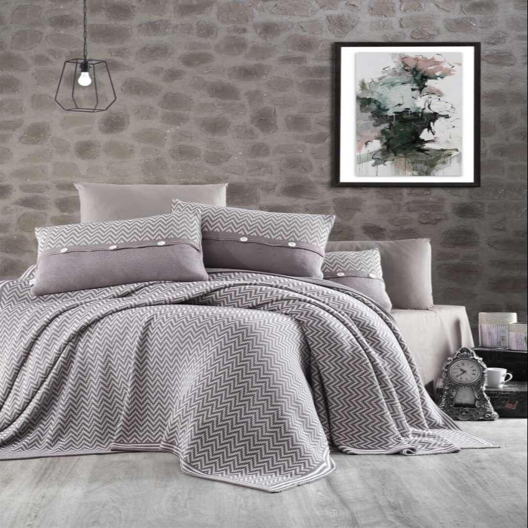 FirstChoice Excellent 7-teiliges Strickdecken-Set 100% Baumwolle