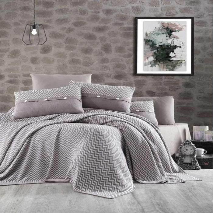 FirstChoice Excellent 7-teiliges Strickdecken-Set 100% Baumwolle