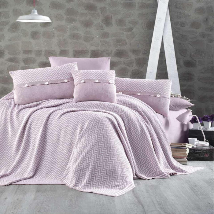 FirstChoice Excellent 7-teiliges Strickdecken-Set 100% Baumwolle