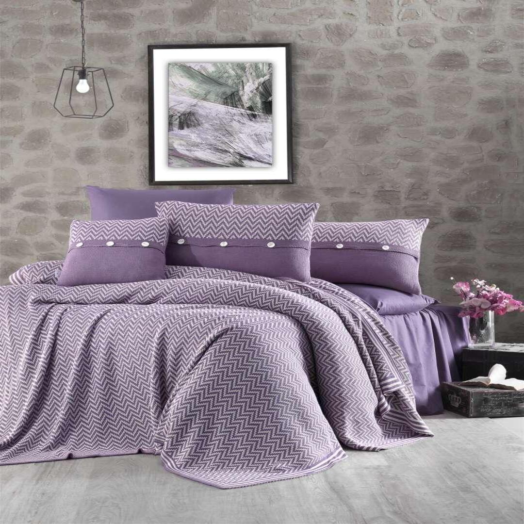 FirstChoice Excellent 7-teiliges Strickdecken-Set 100% Baumwolle