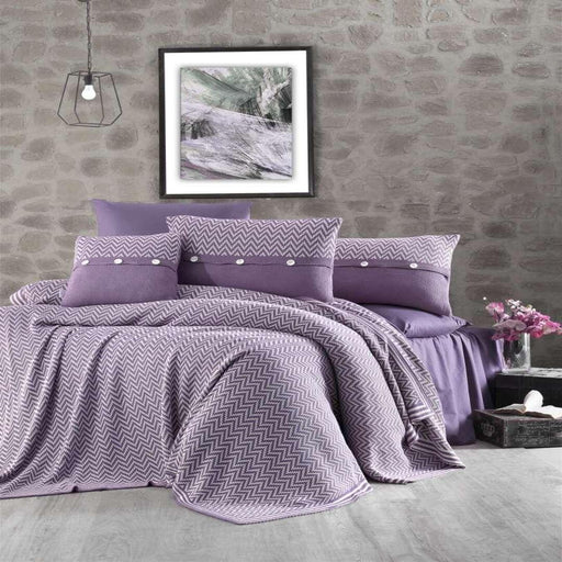 FirstChoice Excellent 7-teiliges Strickdecken-Set 100% Baumwolle
