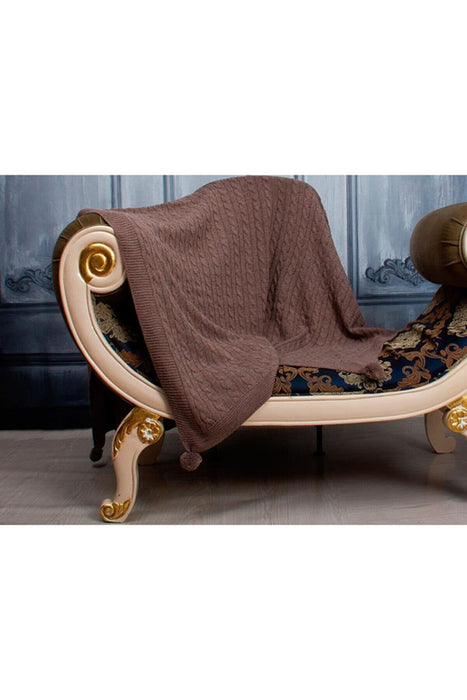 Luxurahome Collection: Strick TV-Decke - 130x170cm