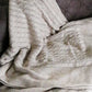 Luxurahome Collection: Strick Bett- / Tagesdecke aus 100% Baumwolle
