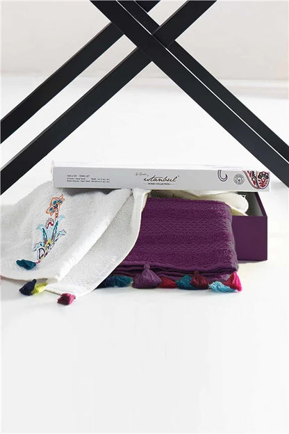 Iyi Geceler Istanbul: Up Style Hand- und Badetuch Set aus 100% Baumwolle
