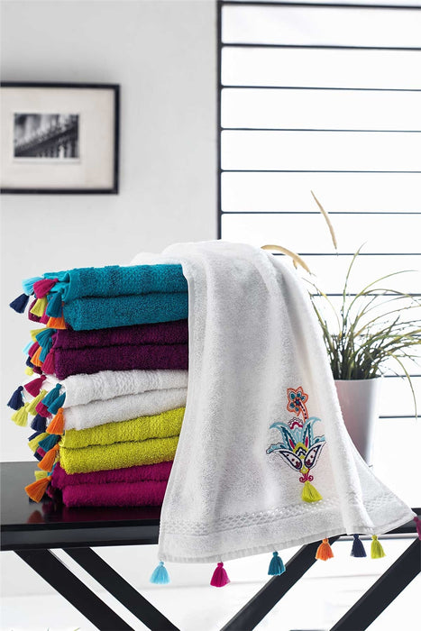 Iyi Geceler Istanbul: Up Style Hand- und Badetuch Set aus 100% Baumwolle