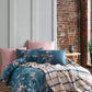 Iyi Geceler Istanbul - Wilbourn Bettwäsche Set mit Decke 200x220 Farbe: Petrol Blau