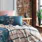 Iyi Geceler Istanbul - Wilbourn Bettwäsche Set mit Decke 200x220 Farbe: Petrol Blau